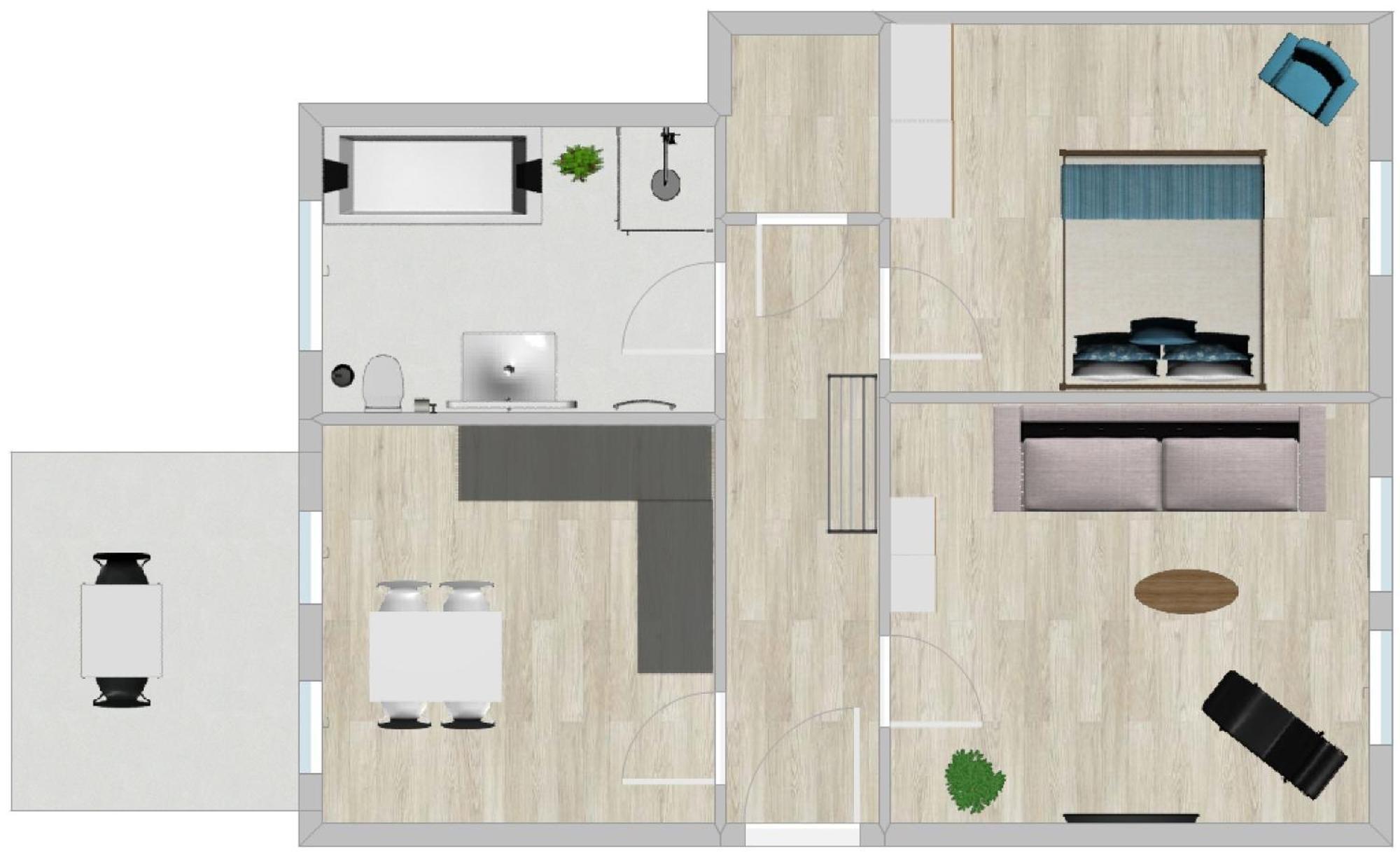 Discovair - Eisenach Karl14 - Vollausgestattete Apartments Mit Netflix In Der Fussgaengerzone 객실 사진